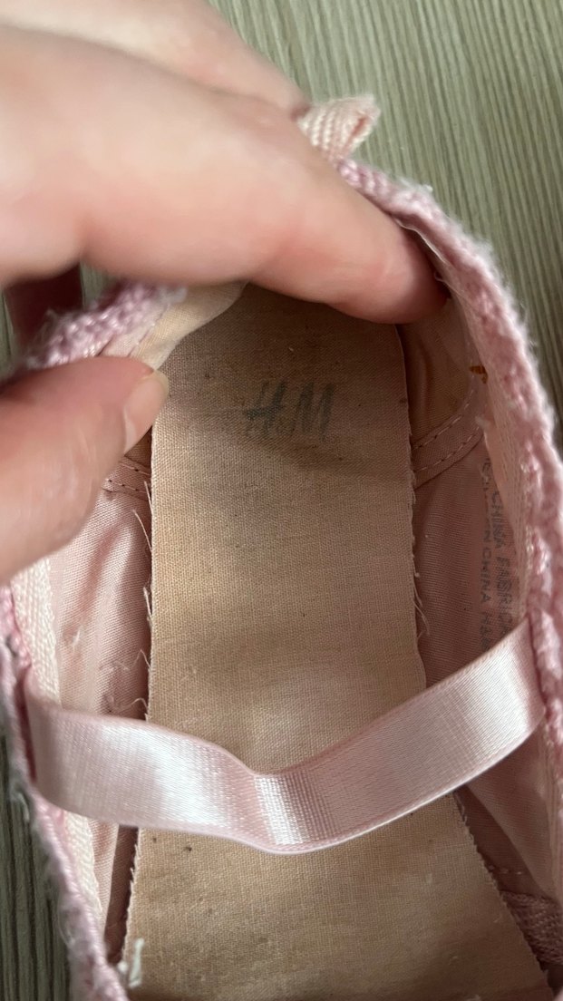 Kız Çocuk Pembe Örgü Dantel Babet - Görsel 3