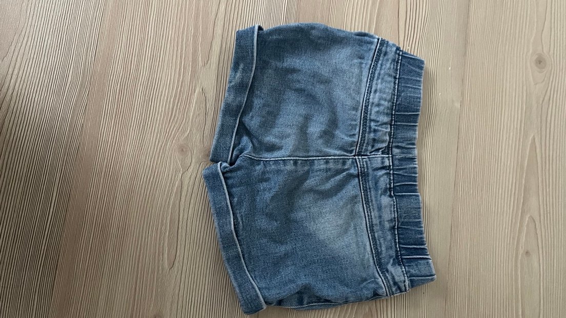 Kız Çocuk Füme Kot Şort - Görsel 3