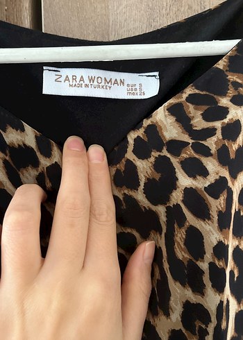 Leopar Desenli Midi Kadın Elbise - Görsel 5