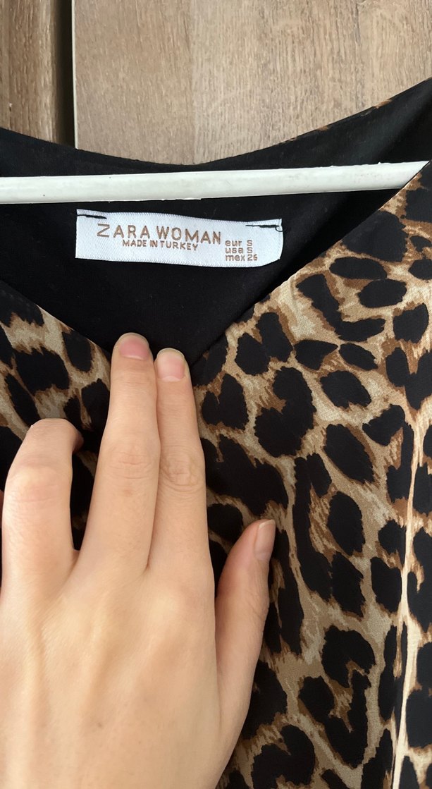 Leopar Desenli Midi Kadın Elbise - Görsel 5