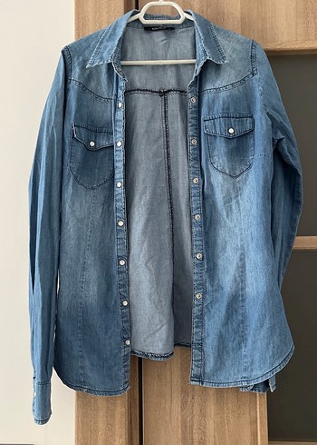 Mavi Jeans Dugmeli Mavi Denim Kadin Gomlek