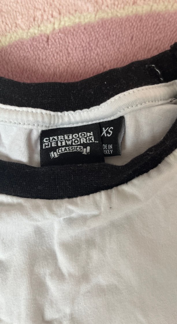 Beyaz Siyah Baskılı Hamile Tişörtü - Görsel 4