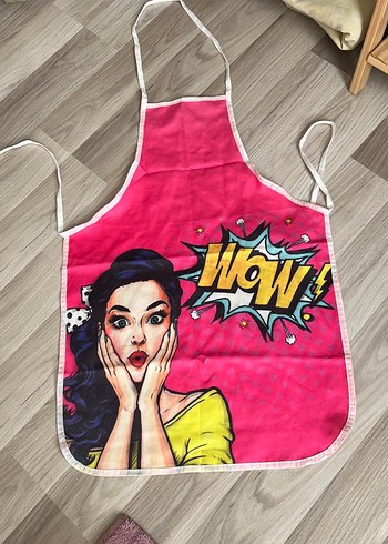 Pembe Renkli Baskılı Mutfak Önlüğü - Görsel 2