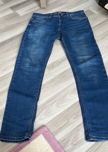 Erkek Mavi Denim Regular Fit Kot Pantolon - Görsel 2