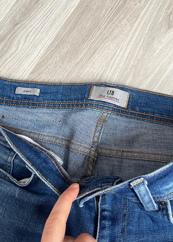 Erkek Mavi Denim Regular Fit Kot Pantolon - Görsel 5