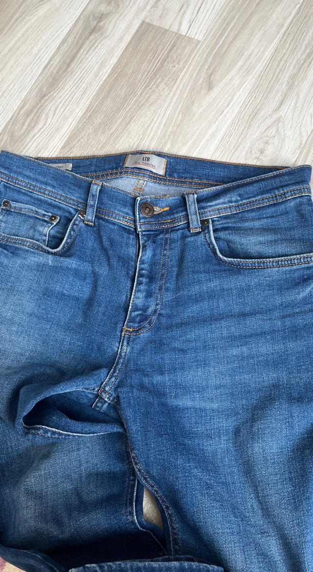 Erkek Mavi Denim Regular Fit Kot Pantolon - Görsel 4