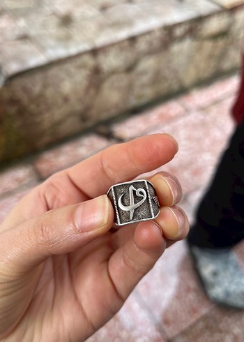 Gri Vintage Rock Punk Erkek Yüzük - Görsel 6