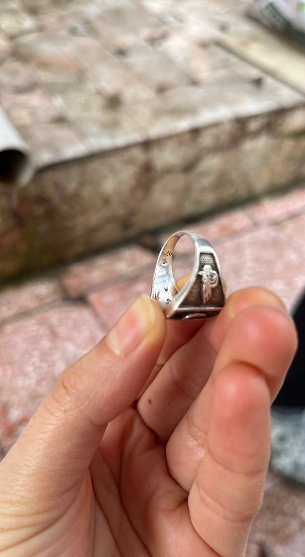 Gri Vintage Rock Punk Erkek Yüzük - Görsel 4