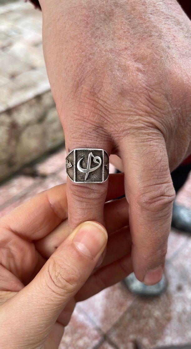 Gri Vintage Rock Punk Erkek Yüzük - Görsel 2