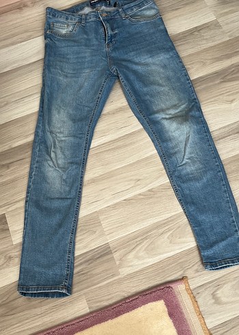 Mavi erkek Denim Jean - Görsel 2