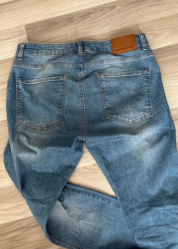 Mavi erkek Denim Jean - Görsel 7