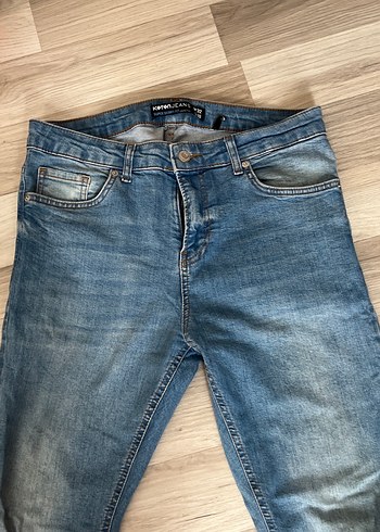Mavi erkek Denim Jean - Görsel 4
