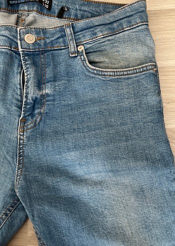 Mavi erkek Denim Jean - Görsel 5