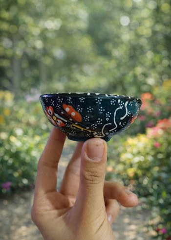 El Boyaması Seramik Kase - Görsel 2