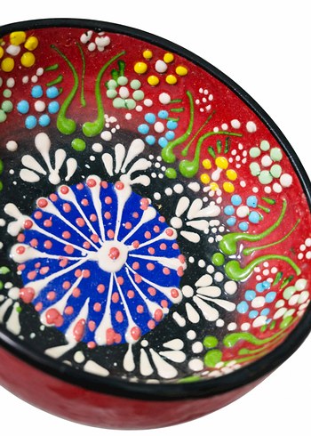 El Yapımı Renkli Seramik Kase - Görsel 3