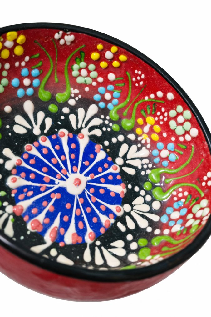 El Yapımı Renkli Seramik Kase - Görsel 3