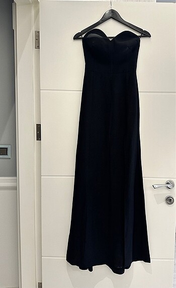 xs Beden siyah Renk Adil ışık straplez elbise night zoom serisi