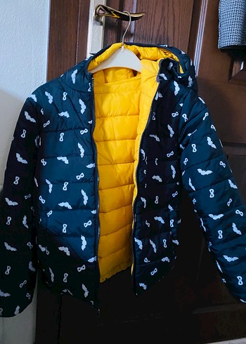 Sarı Erkek Çocuk Kapüşonlu Mont - Görsel 2