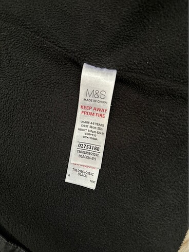 4 Yaş Beden M&S şişme yelek