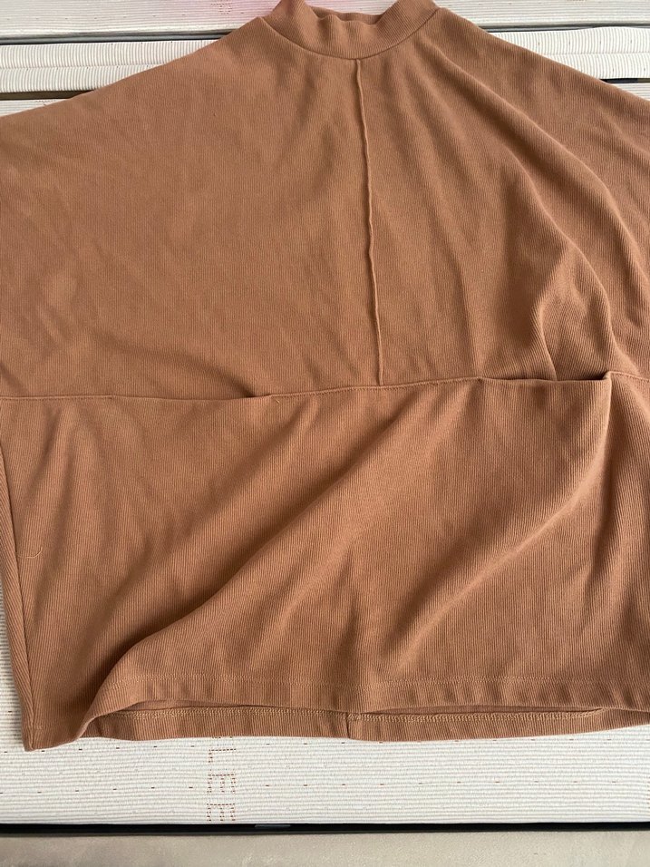 Kısa Kollu Bej Hamile Tişörtü - Görsel 3