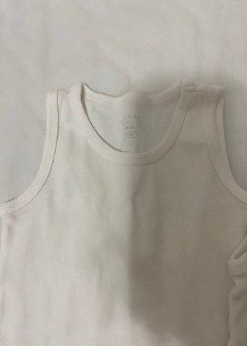 Beyaz Kolsuz Bebek Body - Görsel 2