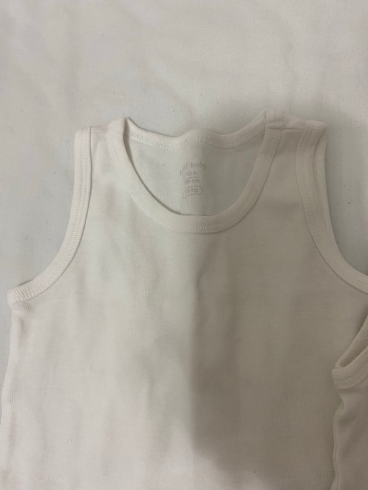 Beyaz Kolsuz Bebek Body - Görsel 2
