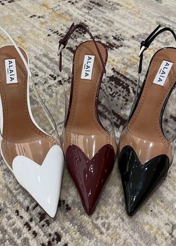 Deri Stiletto Topuklu Kadın Abiye Ayakkabı - Görsel 2