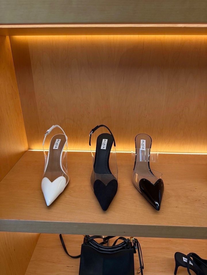 Beyaz Siyah Rugan Stiletto Kadın Topuklu Ayakkabı - Görsel 2