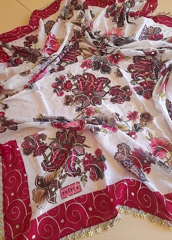 Beden çeşitli Renk Zara oyalı ipek yazma/ tülbent