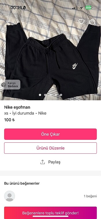 Çanta 2 eşofman