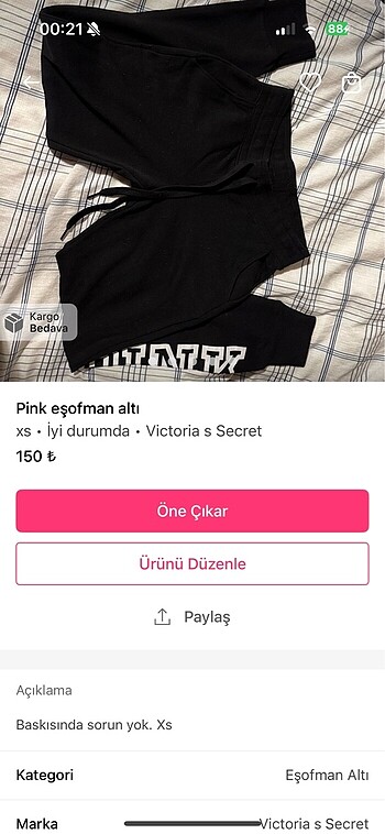 Pull and Bear Çanta 2 eşofman