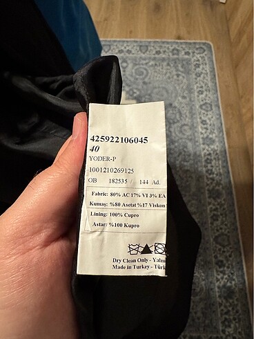 40 Beden siyah Renk Network ceket