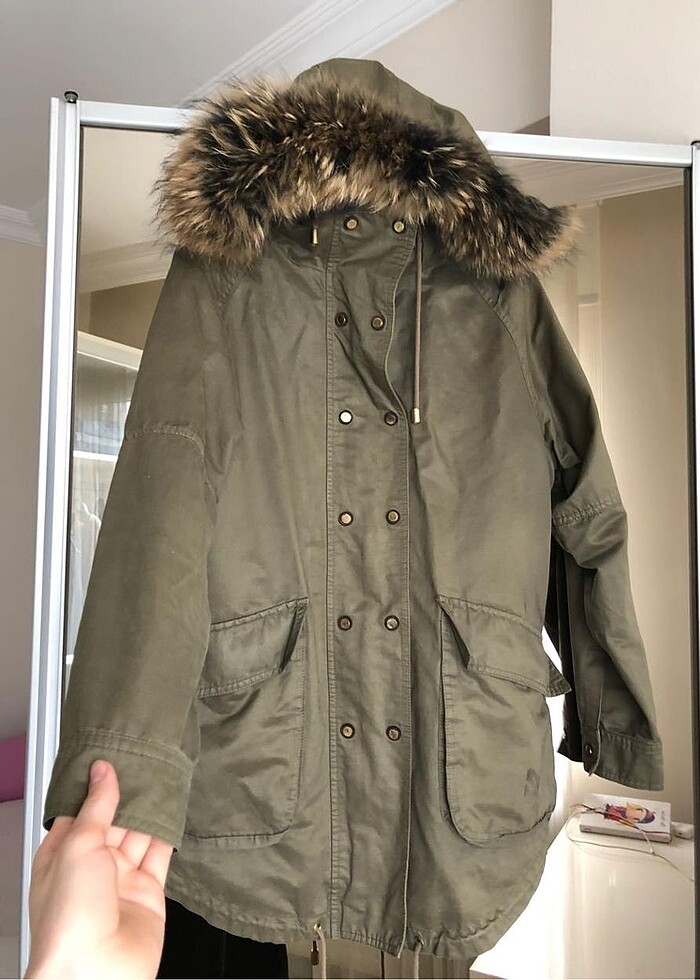 Zara haki Parka - Görsel 2