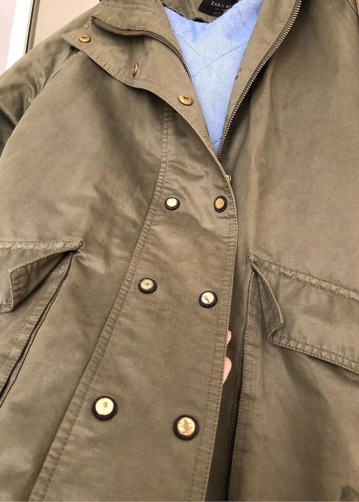 Zara haki Parka - Görsel 4