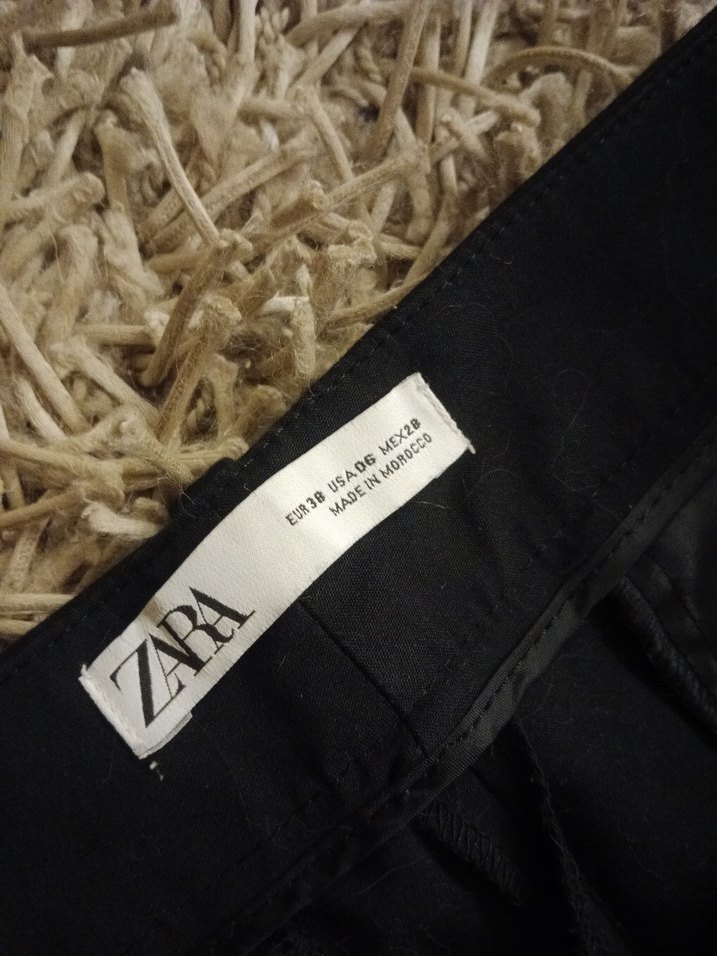 Kadın Siyah Kumaş Pantolon Midi Boy - Görsel 3