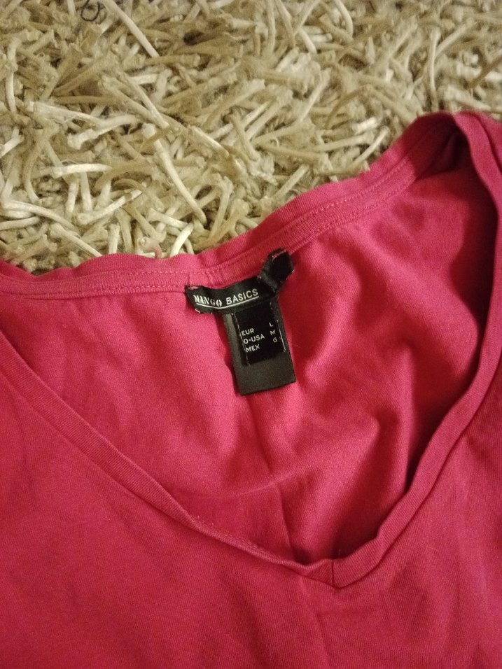 V Yaka Uzun Kollu Kadın Tişört - Görsel 2