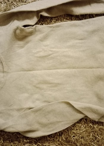 Bej Uzun Kollu angora Kadın Kazak - Görsel 2