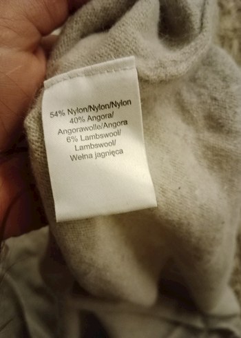 Bej Uzun Kollu angora Kadın Kazak - Görsel 4