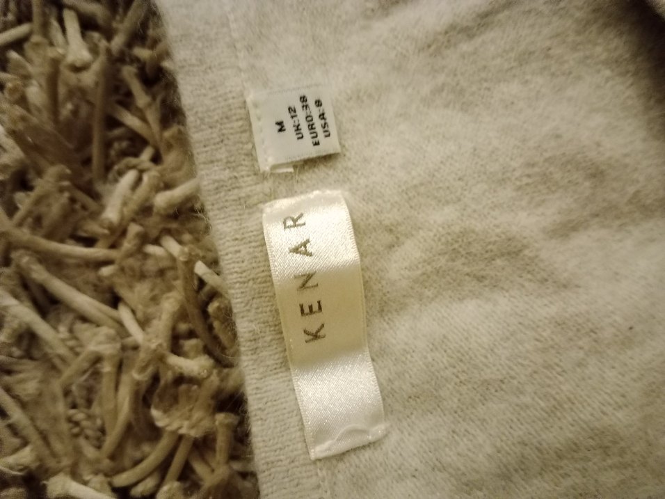 Bej Uzun Kollu angora Kadın Kazak - Görsel 3