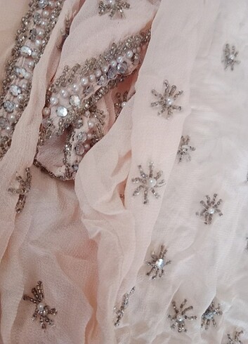 Taş boncuk detaylı kimono hırka bluz - Görsel 5