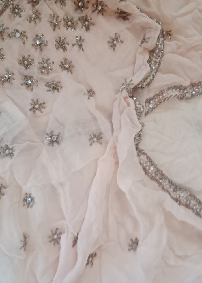 Taş boncuk detaylı kimono hırka bluz  - Görsel 3