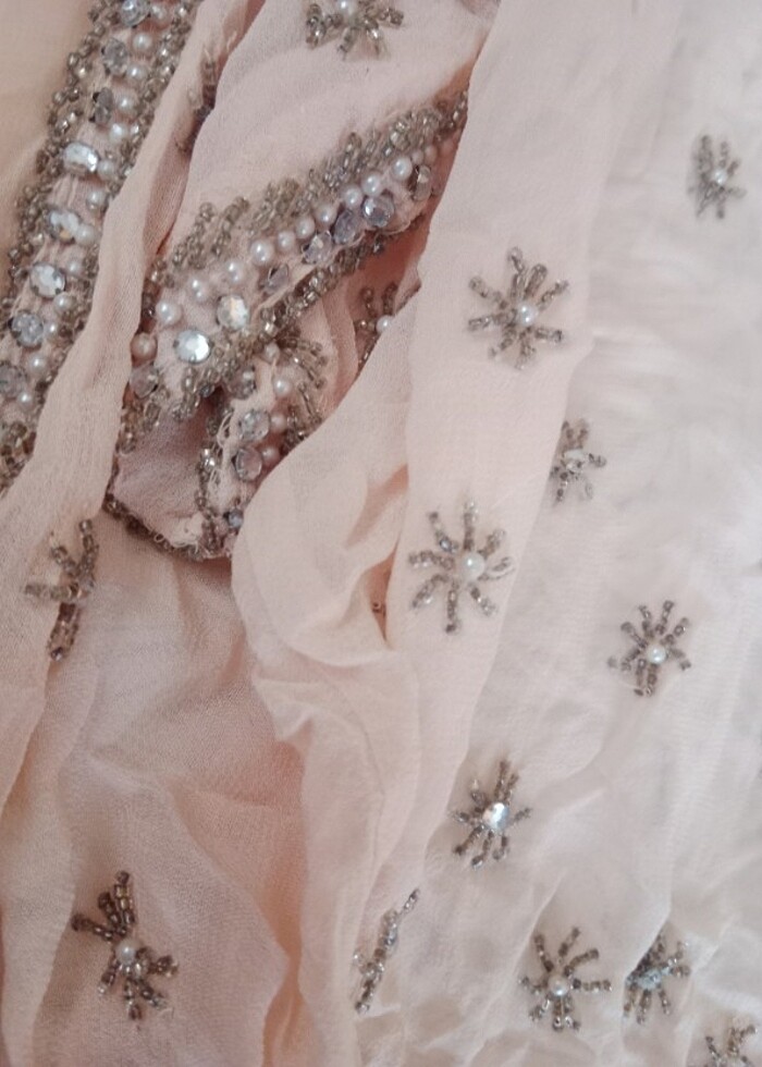 Taş boncuk detaylı kimono hırka bluz  - Görsel 5