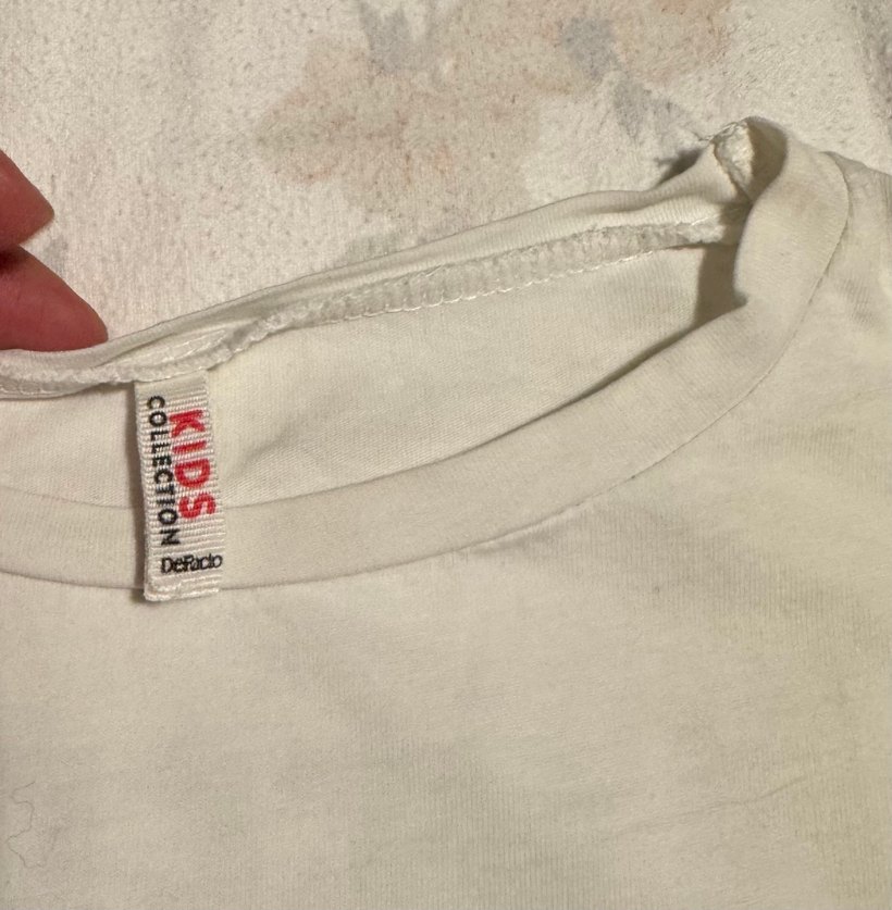 Kız Çocuk NASA Baskılı Beyaz Kısa Kollu Tişört - Görsel 3