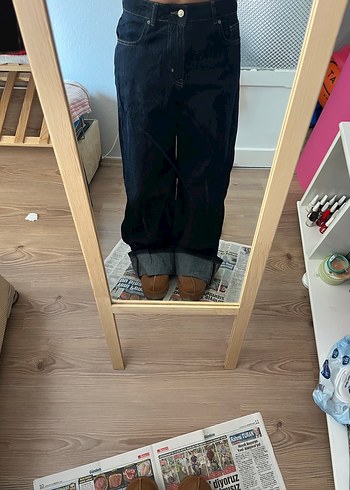 Trendyol & Milla Koyu Lacivert Yuksek Bel Denim Jean