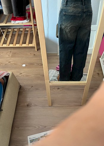 Trendyol & Milla Koyu Mavi Rahat Kesim Denim Jean