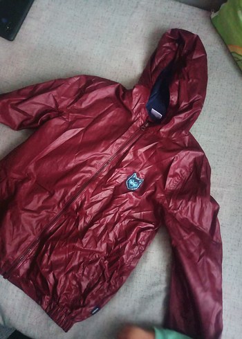 LC Waikiki erkek Çocuk Parlak Bordo Fermuarlı Yağmurluk