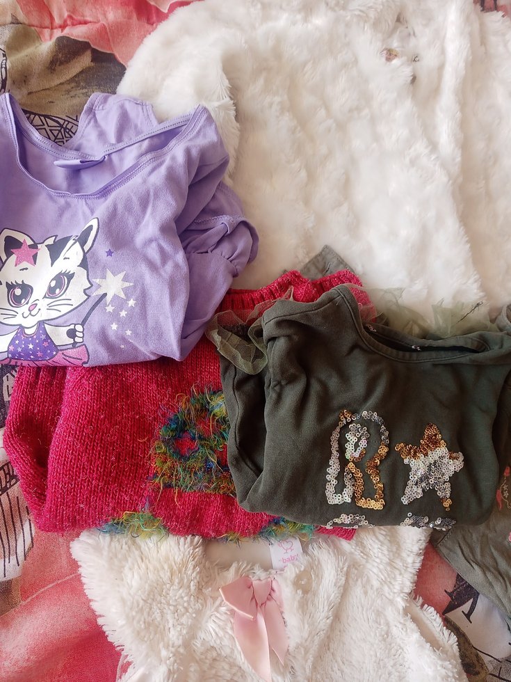 Pembe Düğmeli Bebek Kız Takımı - Görsel 5