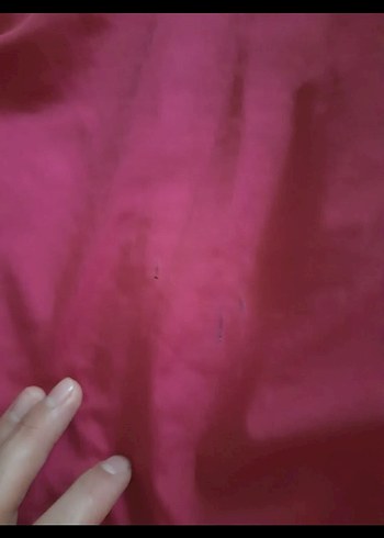 Pembe V Yakalı Uzun Kadın hasema - Görsel 7