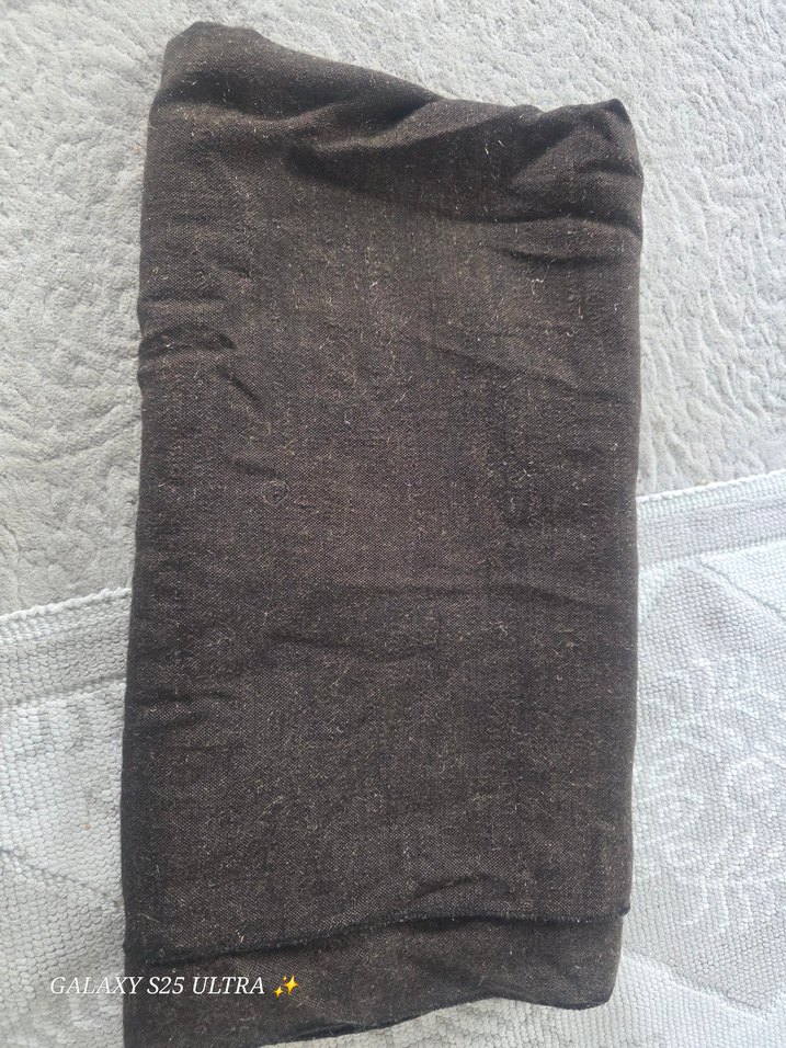 koyu kahve şal - Görsel 2