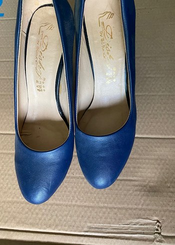 Kadın Mavi Platform Topuklu Stiletto - Görsel 4